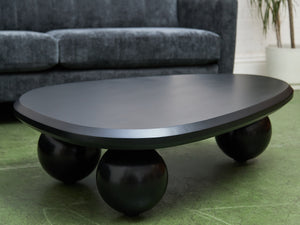 Black Sculptural Coffee Table