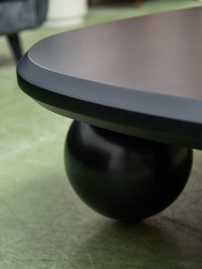 Black Sculptural Coffee Table