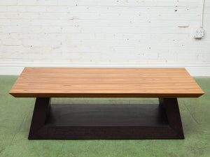 Rectangle Walnut Veneered Coffee Table
