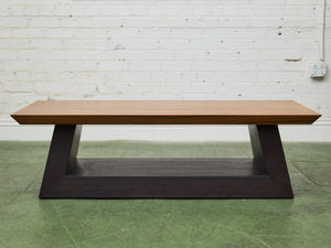 Rectangle Walnut Veneered Coffee Table