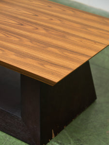 Rectangle Walnut Veneered Coffee Table