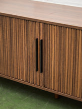 Load image into Gallery viewer, Tambour Door Credenza With Drawers In The Middle
