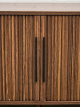 Load image into Gallery viewer, Tambour Door Credenza With Drawers In The Middle
