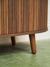 Load image into Gallery viewer, Tambour Door Credenza With Drawers In The Middle
