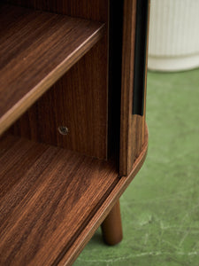 Tambour Door Credenza With Drawers In The Middle