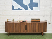 Load image into Gallery viewer, Tambour Door Credenza With Drawers In The Middle
