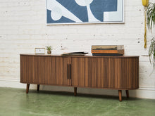 Load image into Gallery viewer, Tambour Door Credenza With Drawers In The Middle
