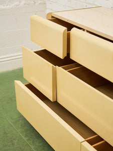 Sand Beige 8 Drawer Post Modern Dresser