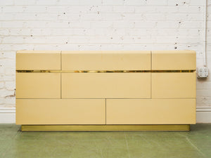 Sand Beige 8 Drawer Post Modern Dresser