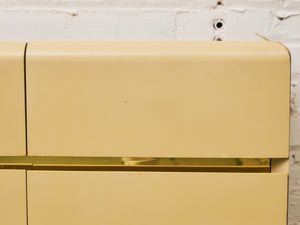 Sand Beige 8 Drawer Post Modern Dresser