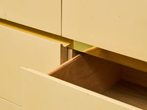 Sand Beige 8 Drawer Post Modern Dresser