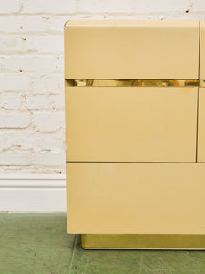Sand Beige 8 Drawer Post Modern Dresser