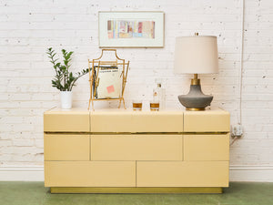 Sand Beige 8 Drawer Post Modern Dresser