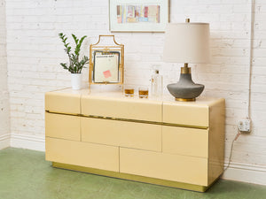 Sand Beige 8 Drawer Post Modern Dresser