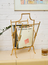 Load image into Gallery viewer, Maison Jansen Neoclassical Magazine Rack Newspaper Stand, France, 1950s

