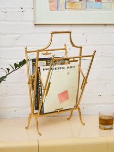 Maison Jansen Neoclassical Magazine Rack Newspaper Stand, France, 1950s