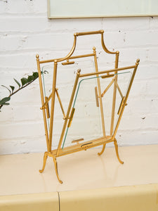 Maison Jansen Neoclassical Magazine Rack Newspaper Stand, France, 1950s