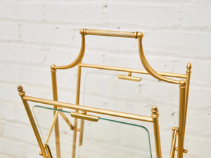 Maison Jansen Neoclassical Magazine Rack Newspaper Stand, France, 1950s