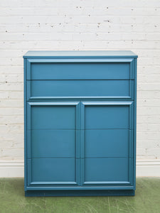 Blue Vintage Framed Highboy