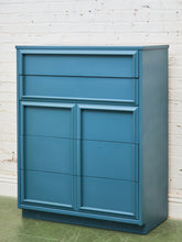 Load image into Gallery viewer, Blue Vintage Framed Highboy

