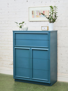 Blue Vintage Framed Highboy