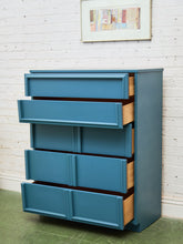 Load image into Gallery viewer, Blue Vintage Framed Highboy
