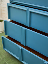 Load image into Gallery viewer, Blue Vintage Framed Highboy
