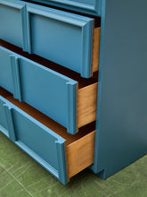 Load image into Gallery viewer, Blue Vintage Framed Highboy

