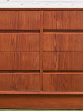 Load image into Gallery viewer, Westnofa Mid Century Teak Plinth Base 8 Drawer Dresser
