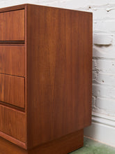 Load image into Gallery viewer, Westnofa Mid Century Teak Plinth Base 8 Drawer Dresser
