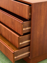 Load image into Gallery viewer, Westnofa Mid Century Teak Plinth Base 8 Drawer Dresser

