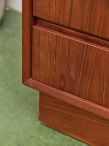 Westnofa Mid Century Teak Plinth Base 8 Drawer Dresser