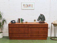 Load image into Gallery viewer, Westnofa Mid Century Teak Plinth Base 8 Drawer Dresser
