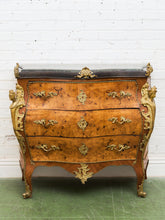 Load image into Gallery viewer, Louis XV 19th century Bombe Chest of Drawers Large
