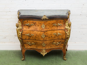 Louis XV 19th century Bombe Chest of Drawers Large