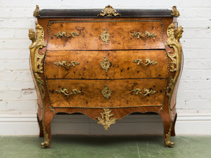 Louis XV 19th century Bombe Chest of Drawers Large