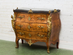 Louis XV 19th century Bombe Chest of Drawers Large