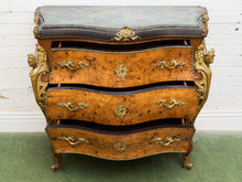 Load image into Gallery viewer, Louis XV 19th century Bombe Chest of Drawers Large
