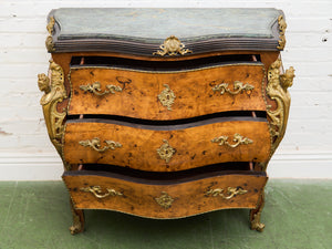 Louis XV 19th century Bombe Chest of Drawers Large