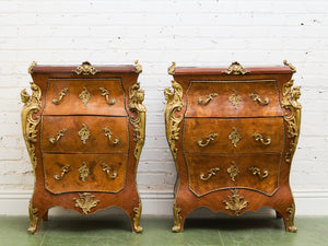 Louis XV 19th Century Bombe Chest Small