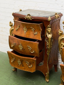 Louis XV 19th Century Bombe Chest Small