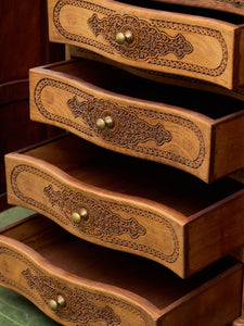 Anglo Indian Style Chest of Drawers Cabinets