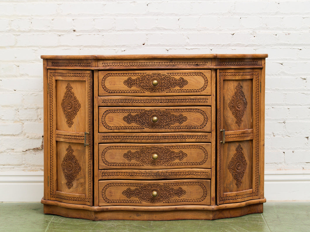 Anglo Indian Style Chest of Drawers Cabinets