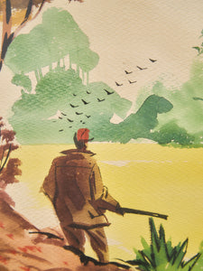 Path Through the Grove Original Watercolor