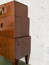 Load image into Gallery viewer, Nicole Miller Italian High-Gloss Stacked Lacquer Cabinet
