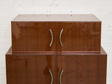 Load image into Gallery viewer, Nicole Miller Italian High-Gloss Stacked Lacquer Cabinet
