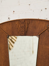 Load image into Gallery viewer, Art Nuevau Tiger Oak Hall Tree with Umbrella Stand
