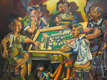 Load image into Gallery viewer, Cubist Mahjong Original Painting Extra Large Painting
