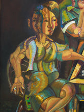 Load image into Gallery viewer, Cubist Mahjong Original Painting Extra Large Painting
