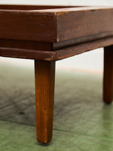 Load image into Gallery viewer, Mid-Century Modern Wood Side Table with Recessed Tray Top
